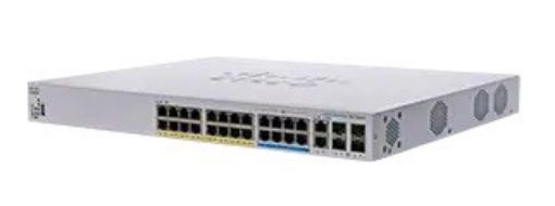 Obrázek Cisco switch CBS350-24NGP-4X-EU (16xGbE,8x5GbE,2x10GbE/SFP+ combo,2xSFP+,48xPoE+,8xPoE++,375W) - REFRESH