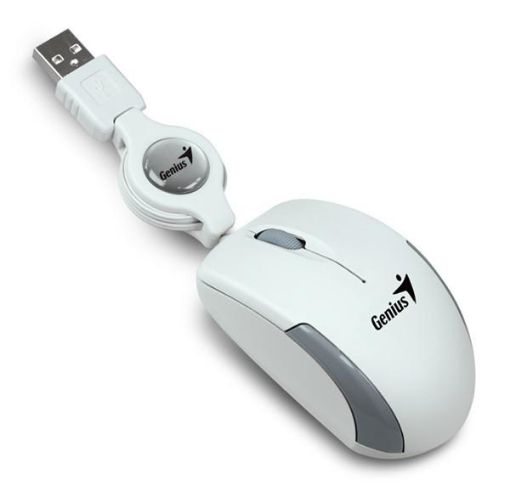 Obrázek GENIUS myš MicroTraveler, bílá, USB