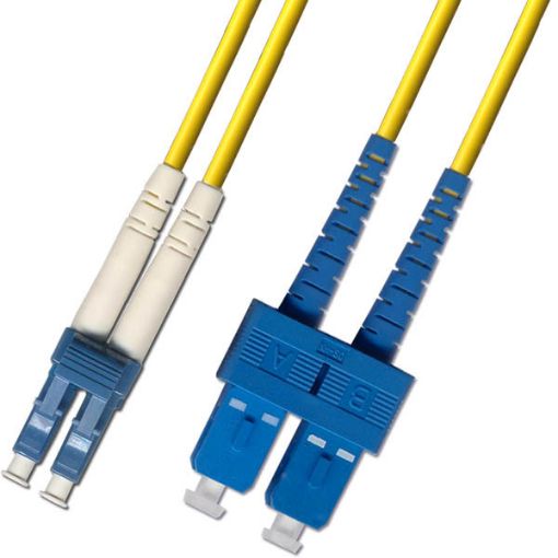 Obrázek Optický patchkabel duplexní, LC-SC 9/125um SM, 1m
