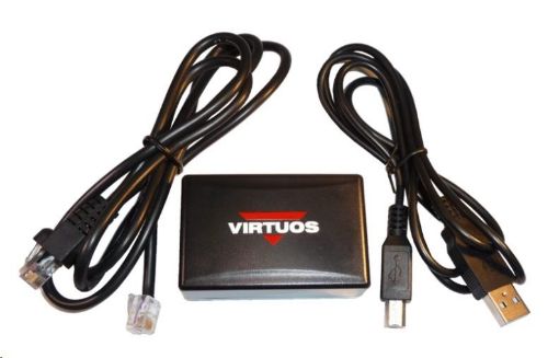 Obrázek Virtuos USB adaptér pro pokl.zásuvky+kabel 10P10C-6P6C 12V