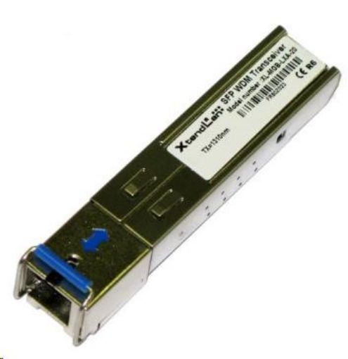 Obrázek Průmyslový SFPmodul SM/MM(1310/1550nm),WDM,1,25Gb/s,SC,20km,-40až85°(CISCO,DELL,Planet,ZyXEL,TP-LINK,UBNT,MikroTik komp)